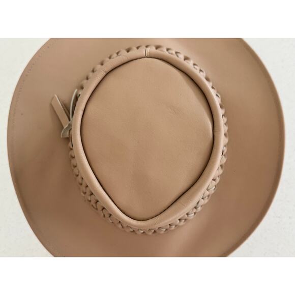Authentic Bronco Hats New Zealand Hand-Crafted Leather Bushman Hat – Nude/Sand main image 7